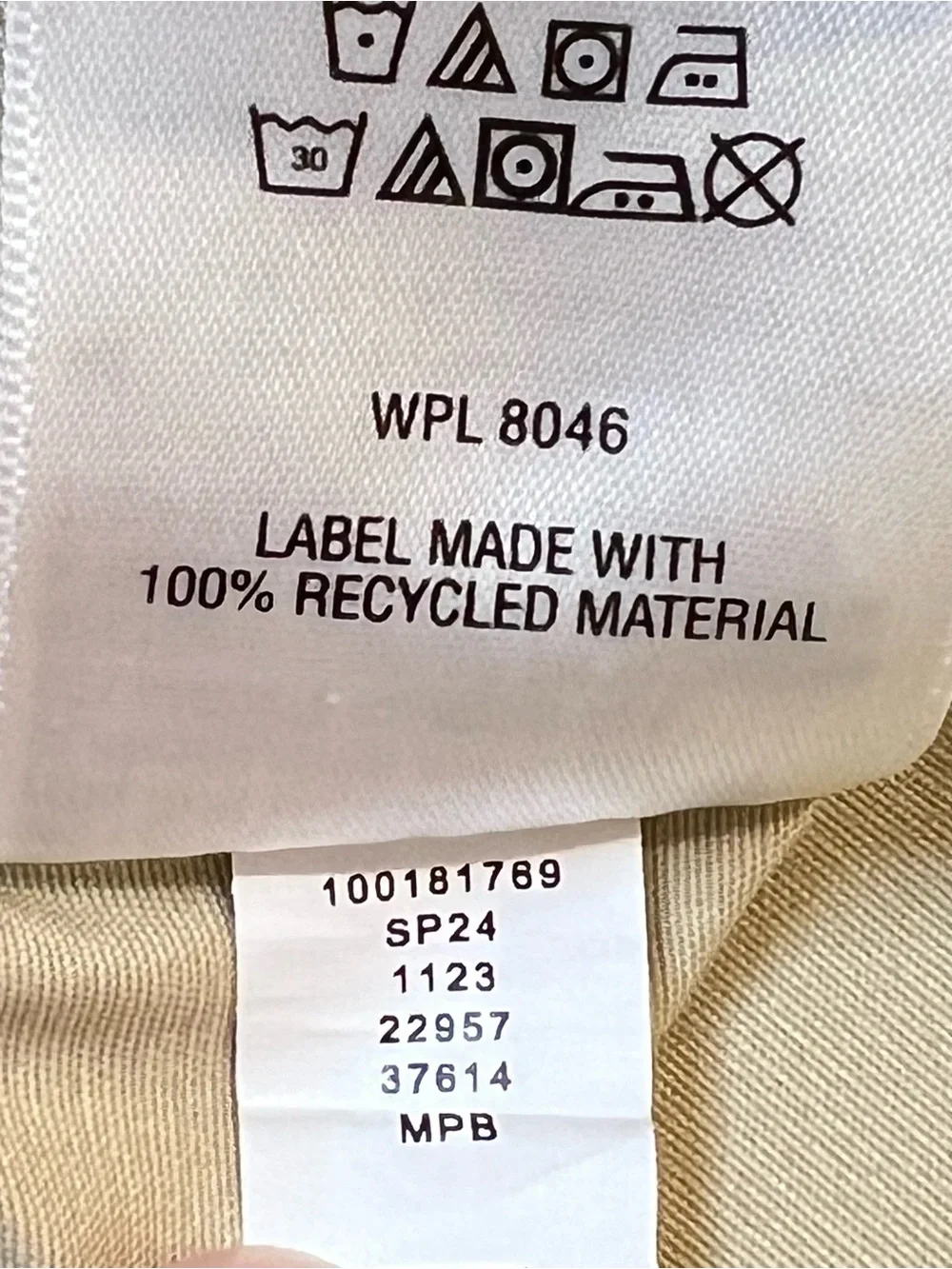 On 34th Core Chino Pant, Straight Leg with Pockets, Color Tan , Size XL - Picture 11 of 13